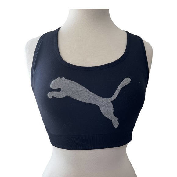 Puma Sports Bra - Size L Criss Cross Back - Picture 1 of 7